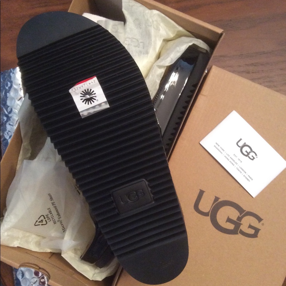 UGG Jane Patent Platform Slide Sandal NIB 6.5& 7.5 - Picture 6 of 8